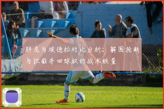 胖虎与埃德松对比分析：解围抢断与拦截夺回球权的战术较量